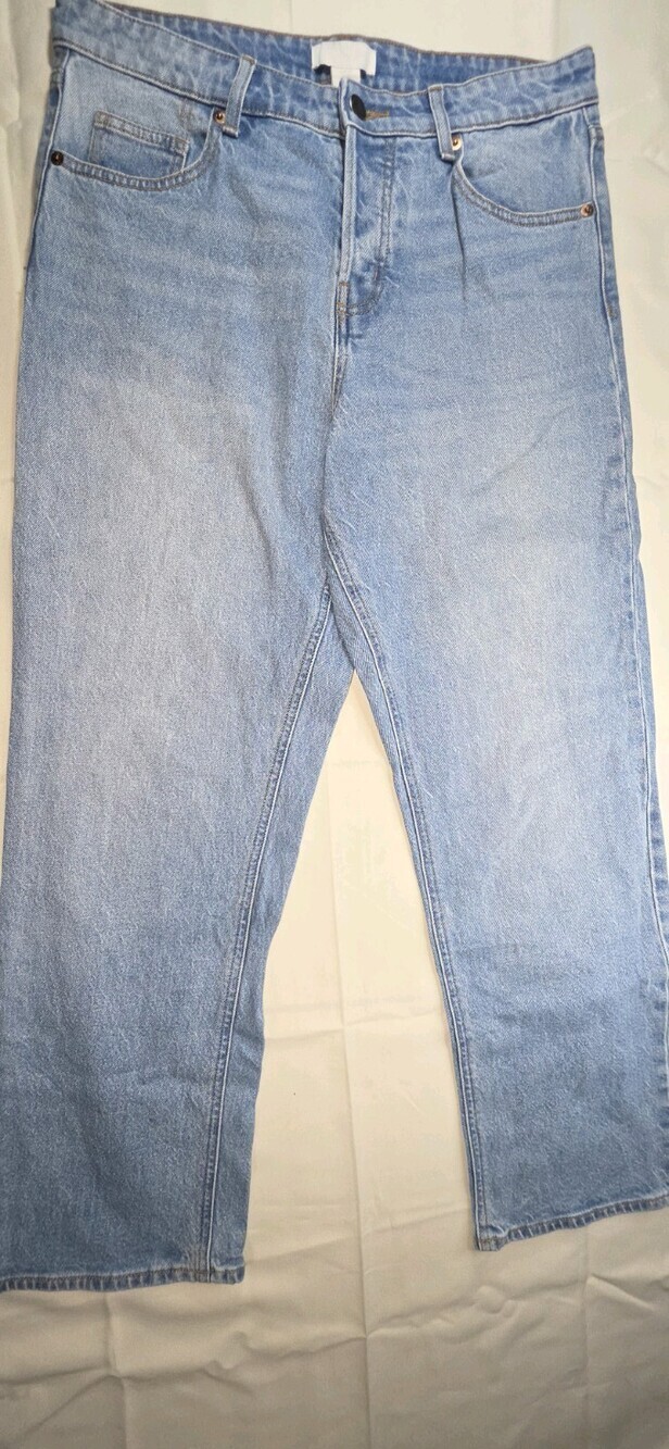H And M Women's Jeans Light Blue Pn 10176314 Size 10 Sku 228